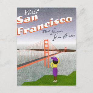 Postal "Ojalá Estuvieras Aquí" Golden Gate Bridge