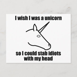 Postal Ojalá Fuera Unicornio
