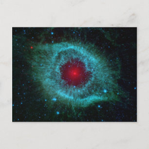 Postal Ojo agitado de Helix Nebula por el telescopio Spit