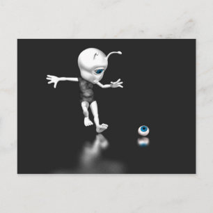 Postal Ojo azul perdido