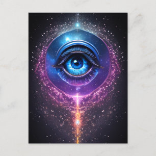 Postal Ojo cósmico místico