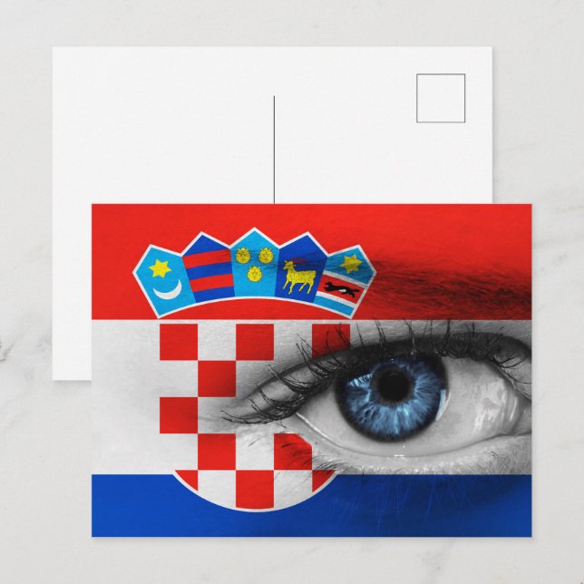 Postal Ojo de Croacia (Anverso / Reverso)