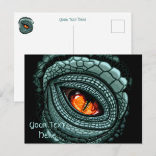 Postal Ojo de depredador reptil primitivo