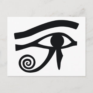 Postal Ojo de Horus Hieroglífico