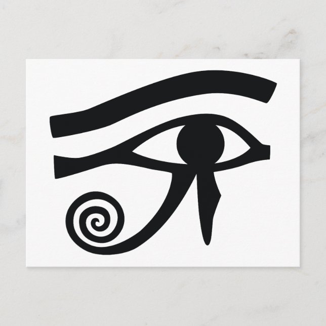 Postal Ojo de Horus Hieroglífico (Anverso)