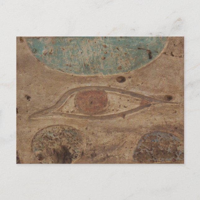 Postal Ojo de Horus Hieroglyphic en el Templo Karnak, Lux (Anverso)