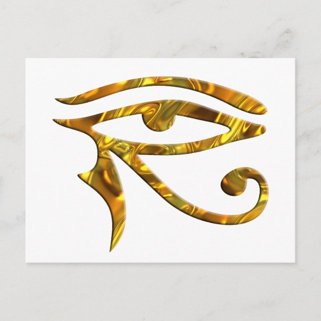 Postal Ojo De Horus - ORO (Anverso)