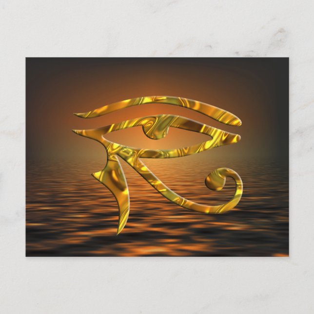 Postal Ojo De Horus - ORO (Anverso)