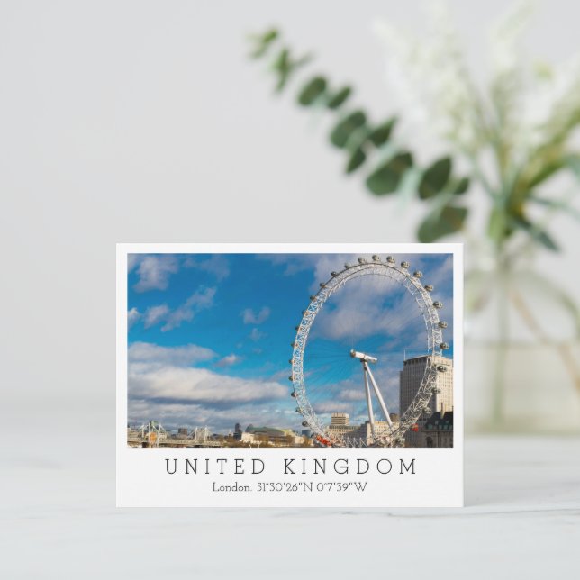 Postal Ojo de Londres, Londres, Inglaterra (Anverso de pie)