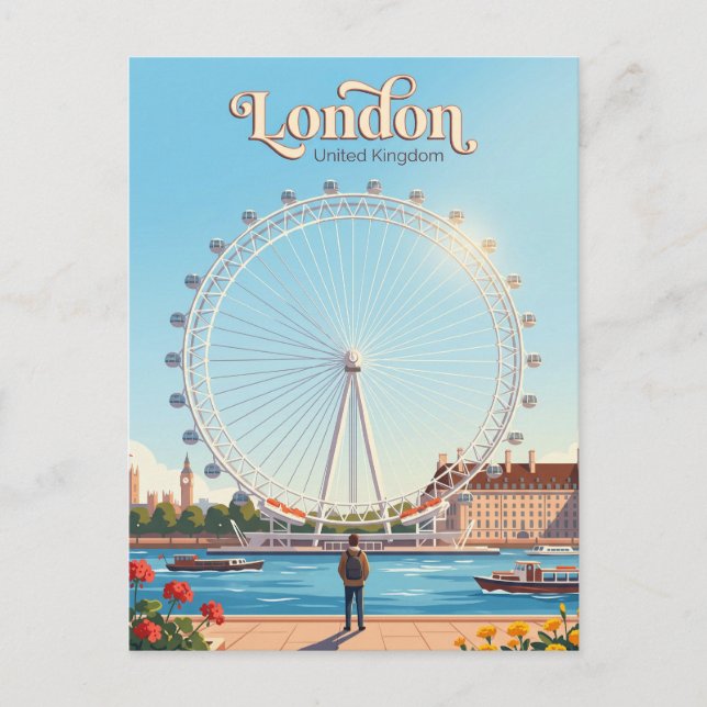 Postal Ojo de Londres Reino Unido (Anverso)