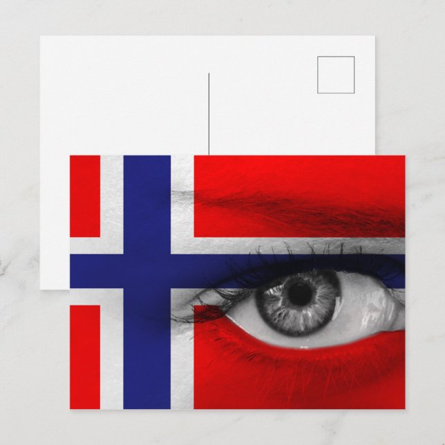 Postal Ojo de Noruega (Anverso / Reverso)