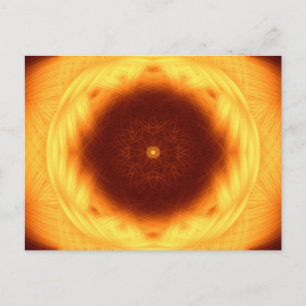 Postal Ojo del sol Mandala