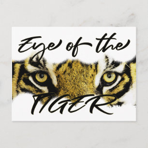 Postal Ojo del tigre, motivacional, inspirador