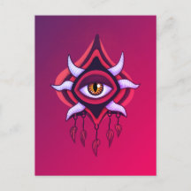 Ojo Demonio Púrpura - Arte Oculto Gótico