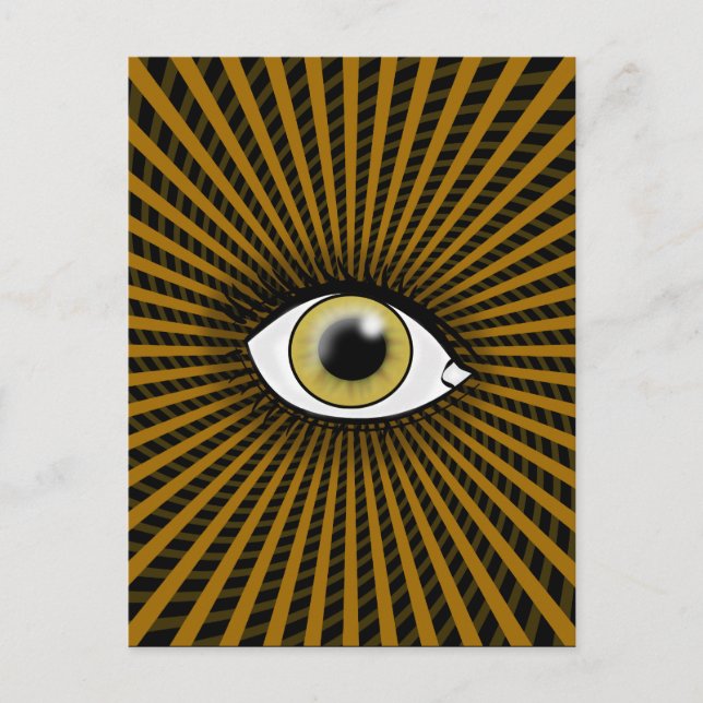 Postal Ojo Hipnótico Avellano (Anverso)