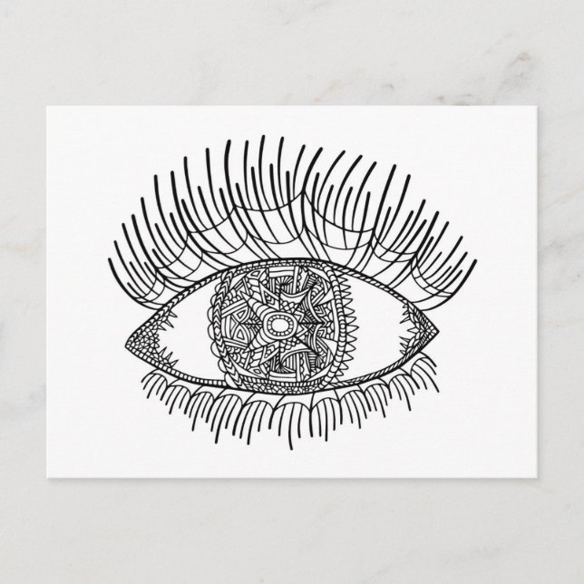 Postal Ojo inspirado (Anverso)