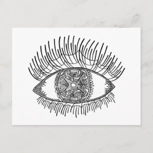 Postal Ojo inspirado