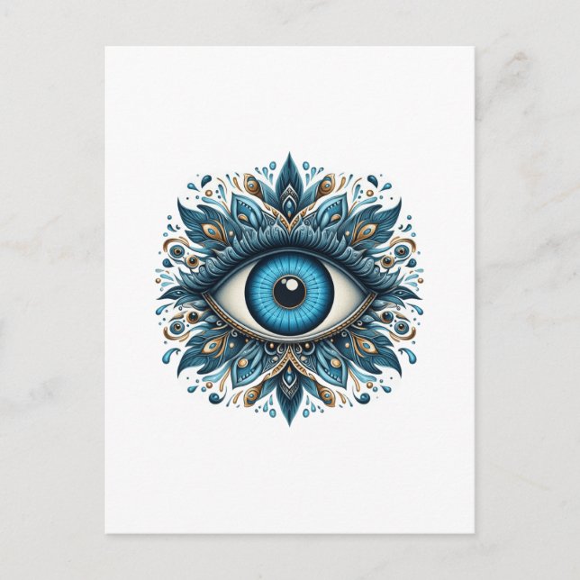 Postal Ojo malvado (Anverso)