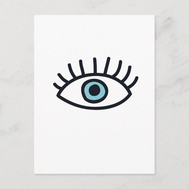 Postal Ojo malvado (Anverso)