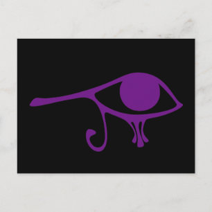 Postal Ojo Púrpura Real de Horus