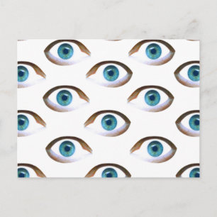 Postal ojos azules