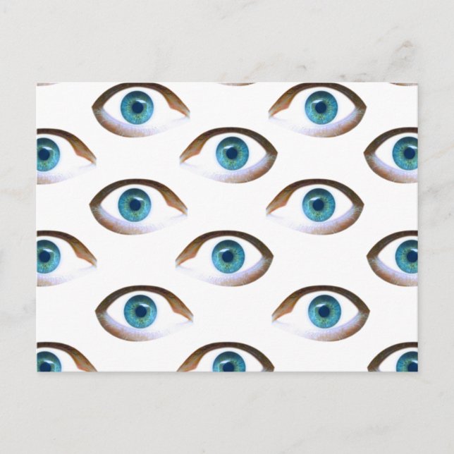 Postal ojos azules (Anverso)