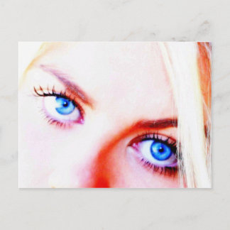 Postal ojos azules