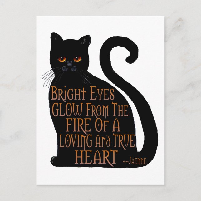 Postal Ojos brillantes (Anverso)