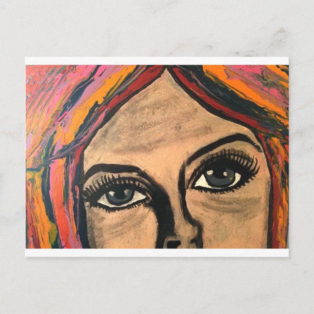 Postal Ojos conmovedores (Anverso)