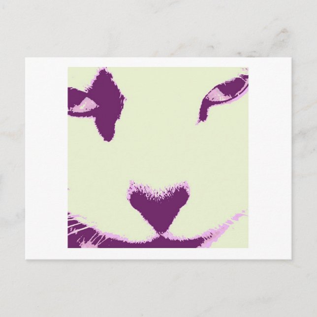 Postal Ojos de gato (Anverso)