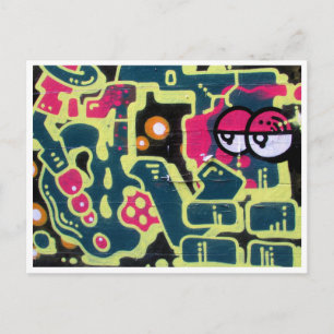 Postal ojos de ladrillo retro