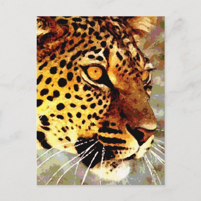 Postal Ojos de leopardo (Anverso)