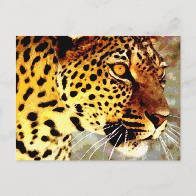 Postal Ojos de leopardo (Anverso)