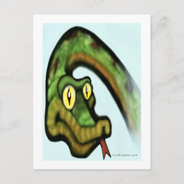 Postal Ojos de serpiente (Anverso)