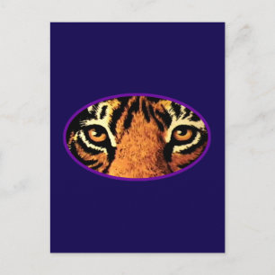 Postal Ojos de Tigre jGibney El MUSEO Regalos Zazzle