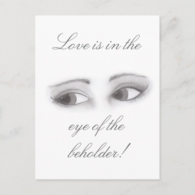 Postal Ojos femeninos (Anverso)