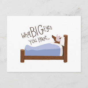 Postal Ojos grandes que tienes