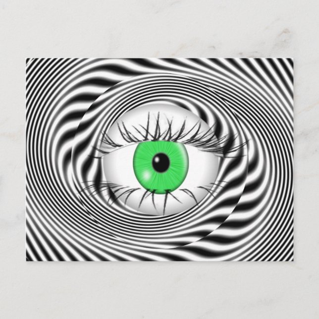 POSTAL OJOS HIPNOTÓTICOS - HIPNOTISTA (Anverso)