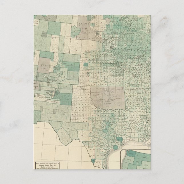 Postal Ojos por acre sembrada (Anverso)