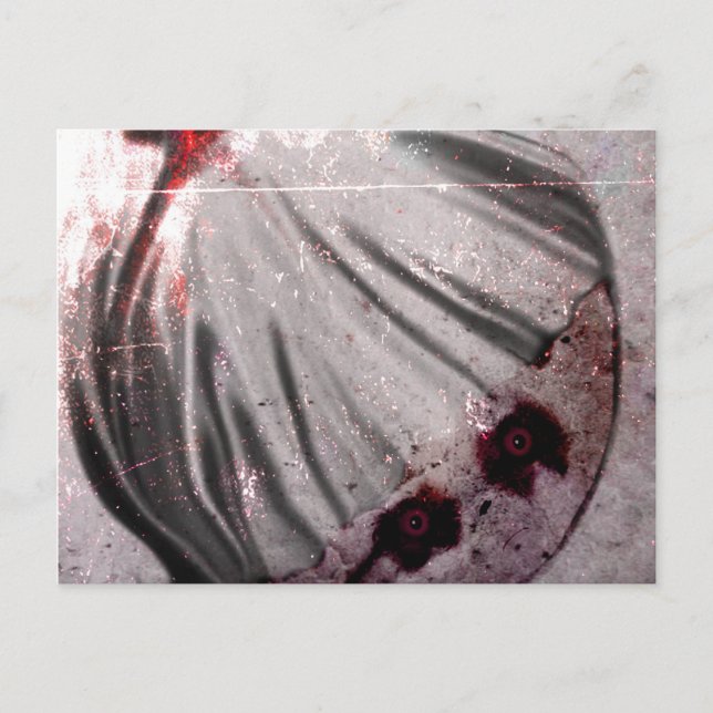 Postal Ojos rojos (Anverso)
