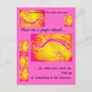 Postal Ojos sanos - marcador para lectores