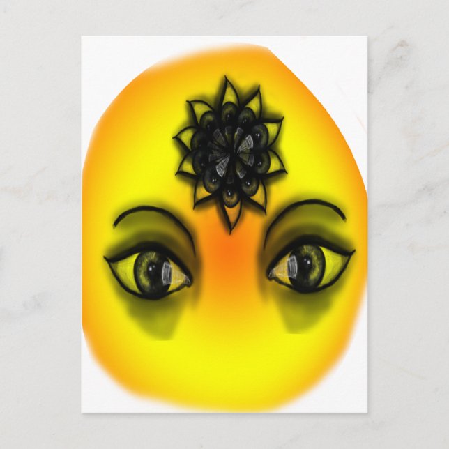 Postal Ojos solares (Anverso)