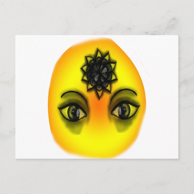 Postal Ojos solares (Anverso)