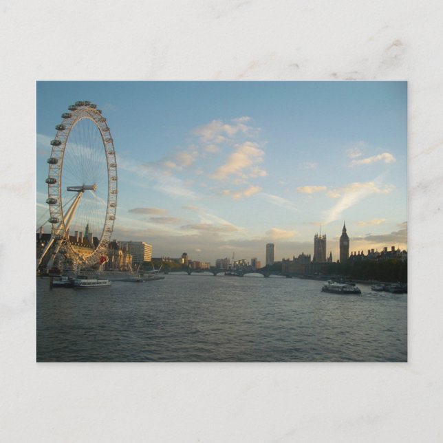 Postal Ojos y Parlamento de Londres (Anverso)