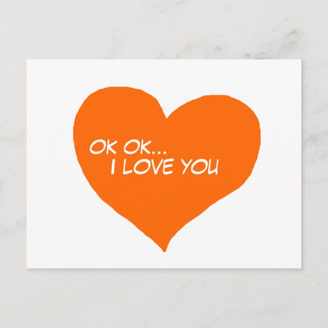 Postal ok ok te quiero (Anverso)