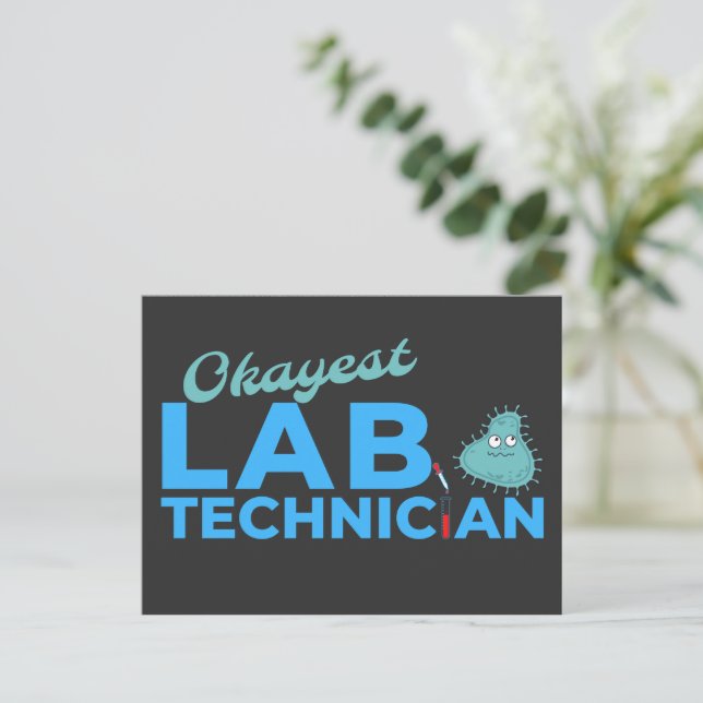 POSTAL OKAYEST LAB TECHNICIAN - MÉDICO LAB TECH (Anverso de pie)