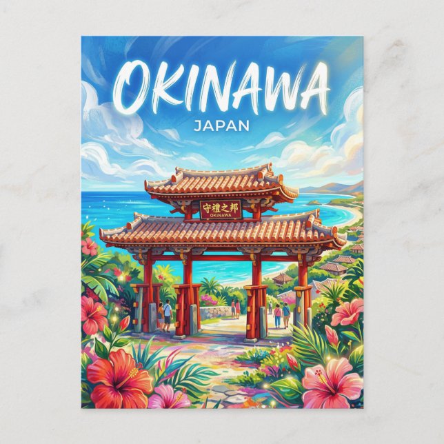 Postal Okinawa Japón (Anverso)