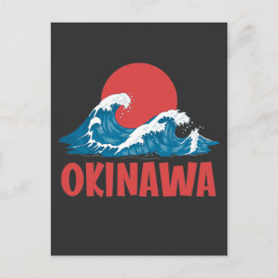 Postal Okinawa Japón Kanagawa Gran Ola