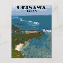 Okinawa Japón Vintage Poster de Viajes