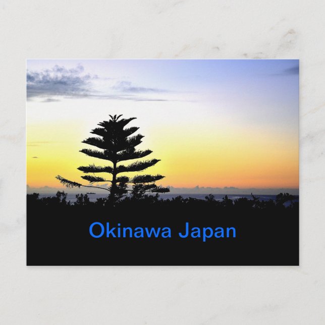 Postal Okinawa Sunset (Anverso)